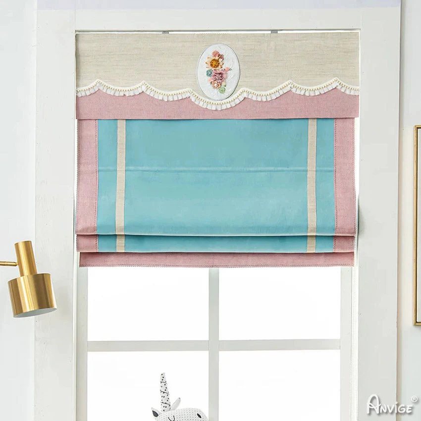 Anvige Flat Roman Shades,Hardware For Installation Included,Window Treatment,Custom Roman Blinds Style 112