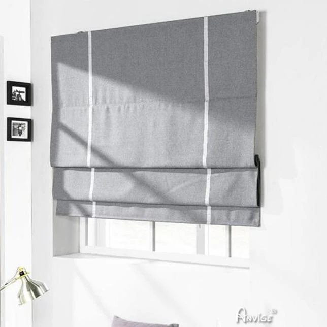 Anvige Flat Roman Shades,Hardware For Installation Included,Window Treatment,Custom Roman Blinds Style 302