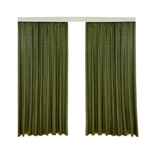 ANVIGE European Green Color Jacquard Curtains High Quality Valance,Custom Made Blackout and Sheer Window Curtain,High Quality Window Drapes