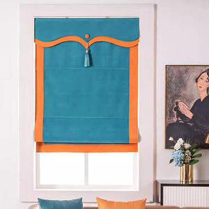 Anvige Home Textile Roman Shade Anvige Flat Roman Shades,Hardware For Installation Included,Window Treatment,Custom Roman Blinds,Style 74