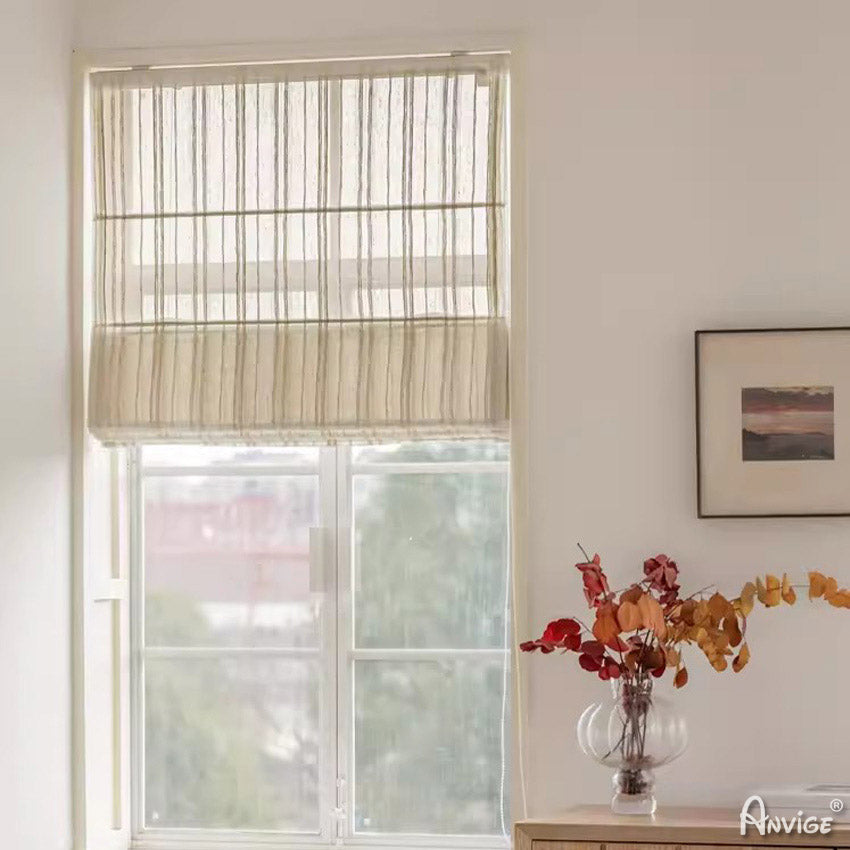 Anvige Home Textile Roman Shade Anvige Flat Roman Shades,Hardware For Installation Included,Window Treatment,Custom Roman Blinds,Style 75