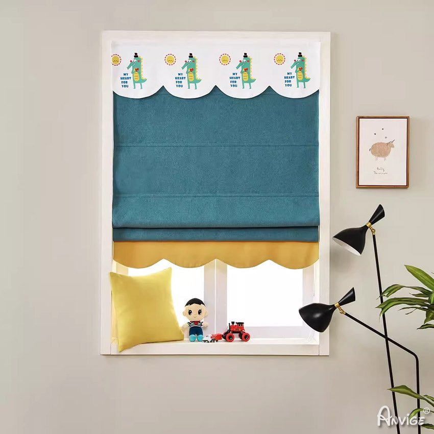 Anvige Home Textile Roman Shade Anvige Flat Roman Shades,Hardware For Installation Included,Window Treatment,Custom Roman Blinds With Heading,Style 38