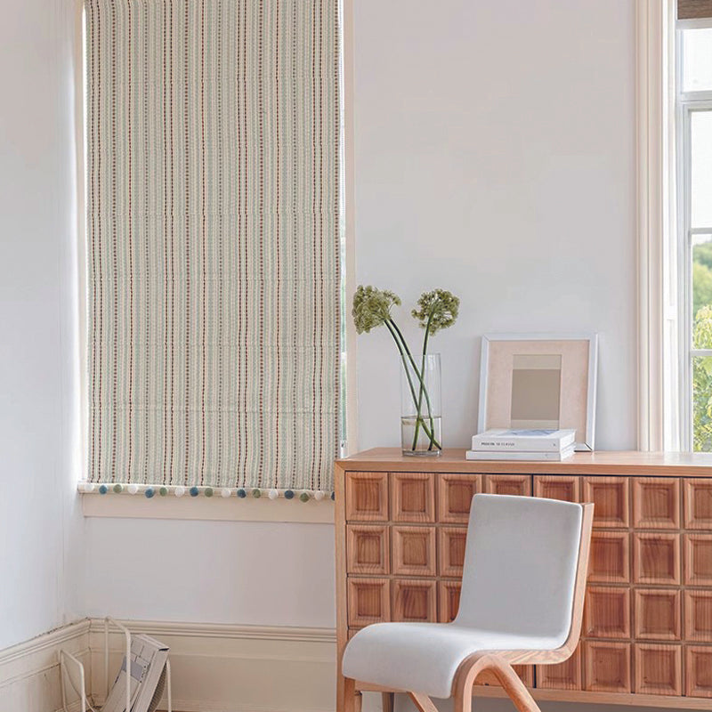 Anvige Home Textile Roman Shade Anvige Flat Roman Shades,Hardware For Installation Included,Window Treatment,Custom Roman Blinds,Cartoon Colorful Striped