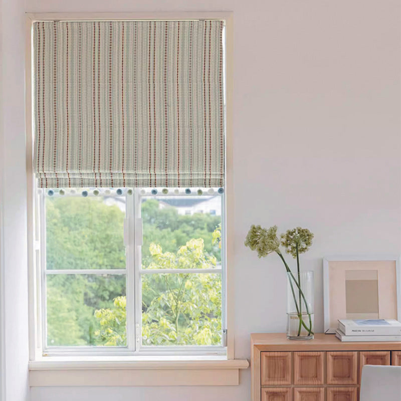 Anvige Home Textile Roman Shade Anvige Flat Roman Shades,Hardware For Installation Included,Window Treatment,Custom Roman Blinds,Cartoon Colorful Striped