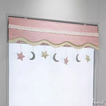 Anvige Home Textile Roman Shade Anvige Flat Roman Shades,Hardware For Installation Included,Window Treatment,Custom Roman Blinds,Cartoon Pink Lucky Star