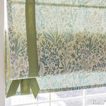 Anvige Home Textile Roman Shade Anvige Flat Roman Shades,Hardware For Installation Included,Window Treatment,Custom Roman Blinds,Green Fabric With Green Heading