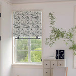 Anvige Home Textile Roman Shade Anvige Flat Roman Shades,Hardware For Installation Included,Window Treatment,Custom Roman Blinds,Pastoral Bamboo Leaves Printed