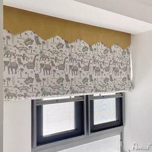 Anvige Home Textile Roman Shade Anvige Flat Roman Shades,Hardware For Installation Included,Window Treatment,Custom Roman Blinds,Pastoral Fashion Animals