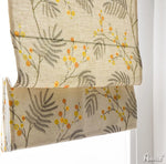 Anvige Home Textile Roman Shade Anvige Flat Roman Shades,Hardware For Installation Included,Window Treatment,Custom Roman Blinds,Pastoral Leaves