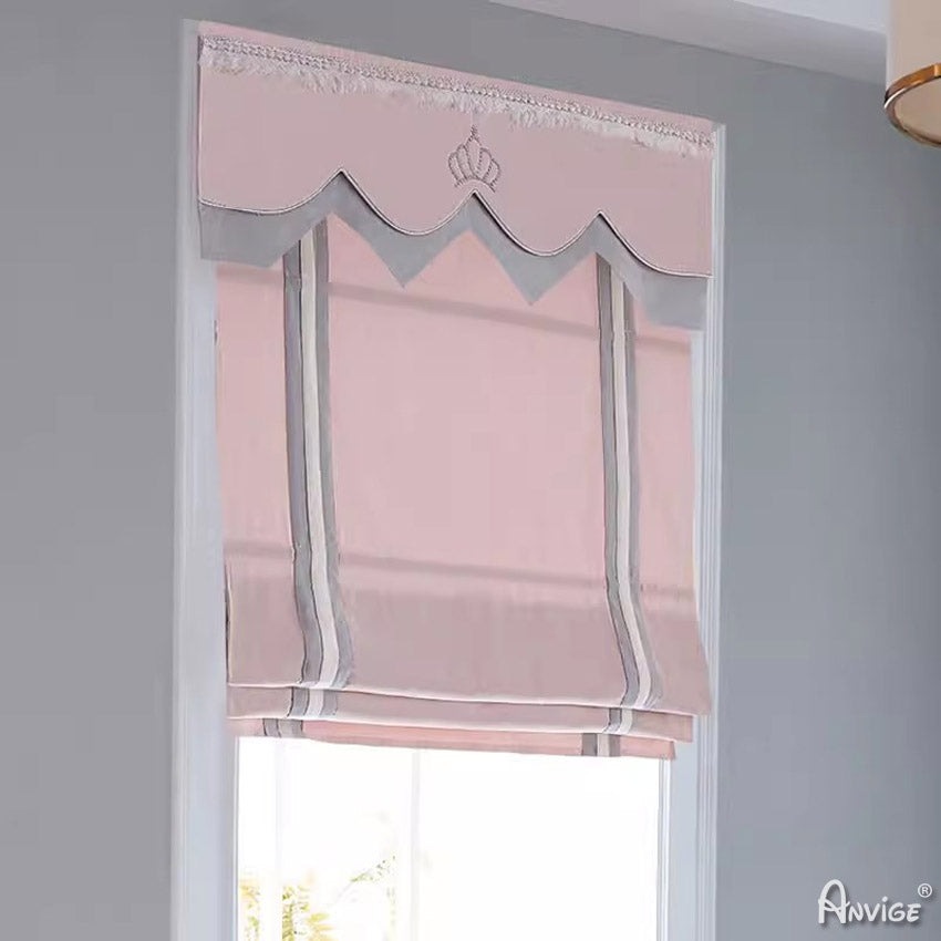 Anvige Home Textile Roman Shade Anvige Flat Roman Shades,Hardware For Installation Included,Window Treatment,Custom Roman Blinds,Style 411