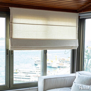 Anvige Home Textile Roman Shade Anvige Flat Roman Shades,Hardware For Installation Included,Window Treatment,Custom Roman Blinds,Style 433