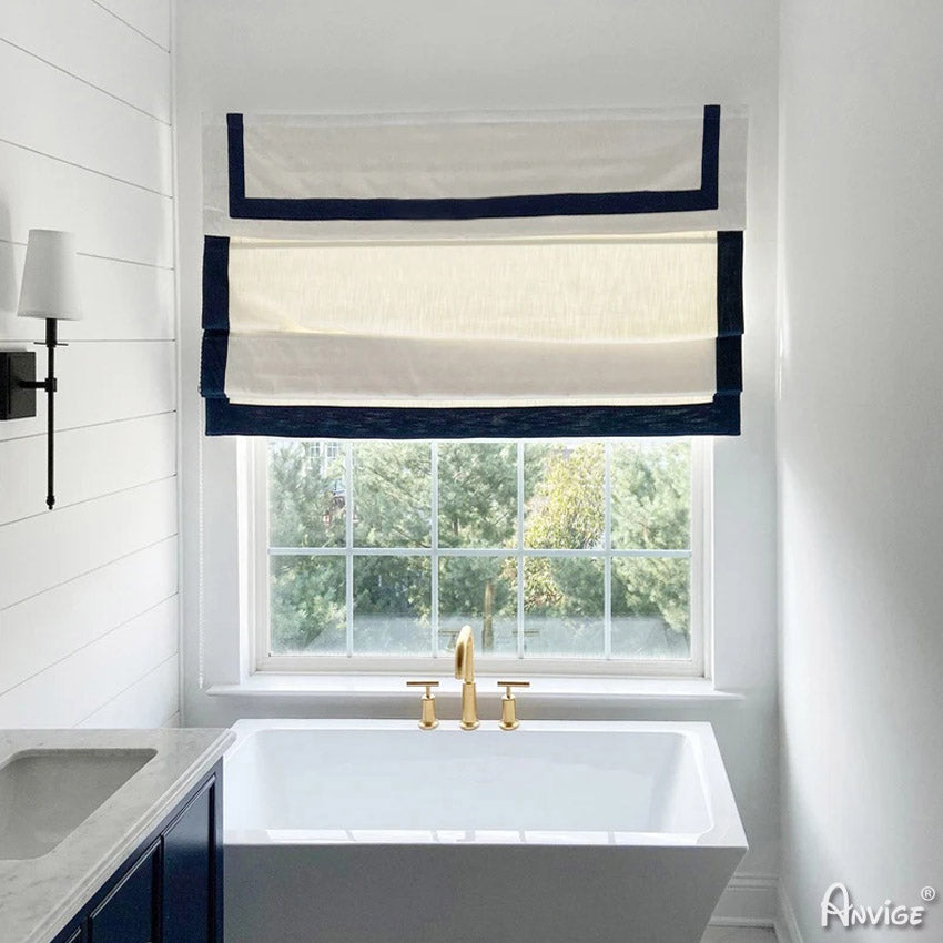 Anvige Home Textile Roman Shade Anvige Flat Roman Shades,Hardware For Installation Included,Window Treatment,Custom Roman Blinds,Style 436