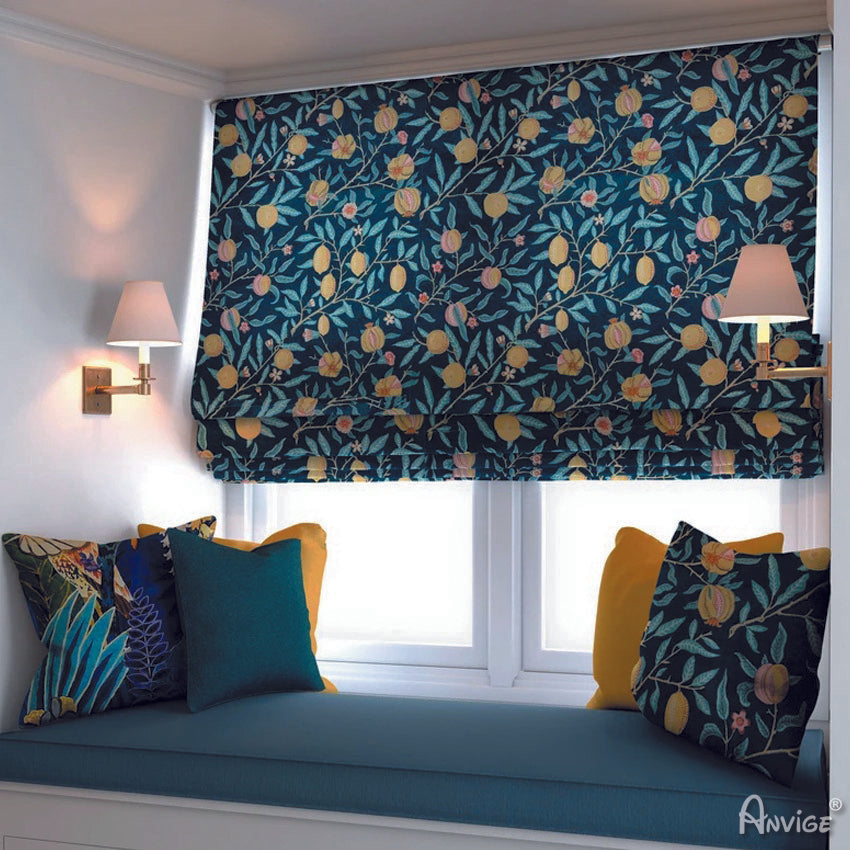 Anvige Home Textile Roman Shade Anvige Flat Roman Shades,Hardware For Installation Included,Window Treatment,Custom Roman Blinds,Style 609