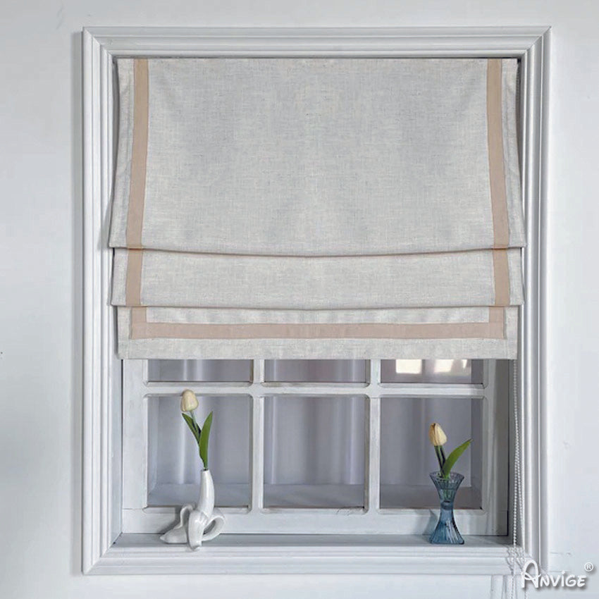 Anvige Home Textile Roman Shade Anvige Flat Roman Shades,Hardware For Installation Included,Window Treatment,Custom Roman Blinds,Style 620