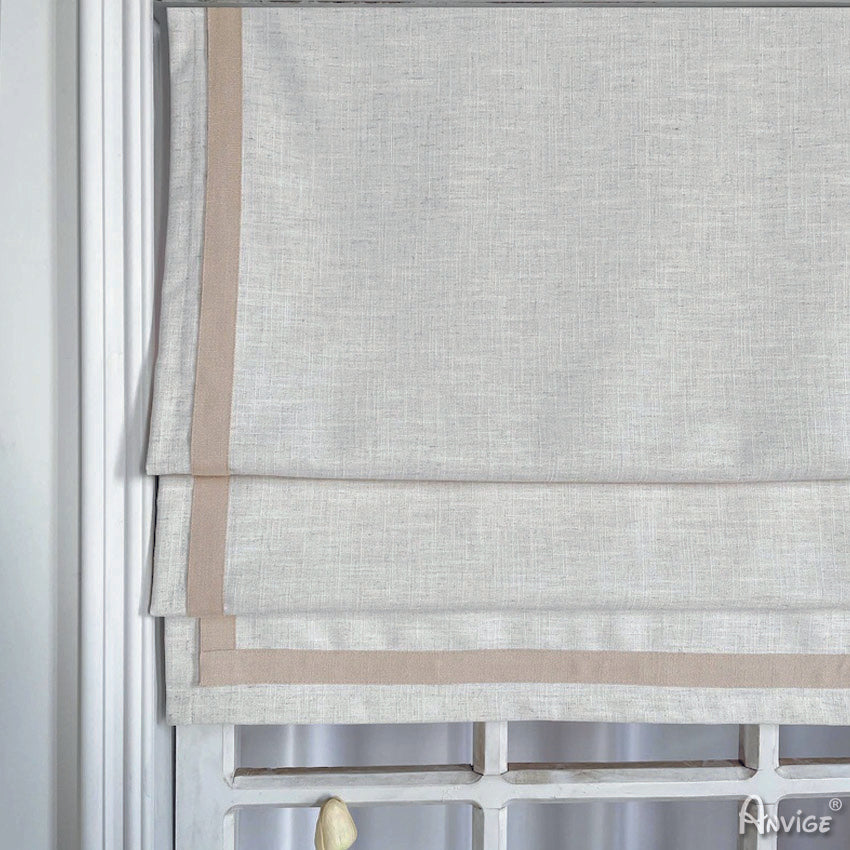 Anvige Home Textile Roman Shade Anvige Flat Roman Shades,Hardware For Installation Included,Window Treatment,Custom Roman Blinds,Style 620