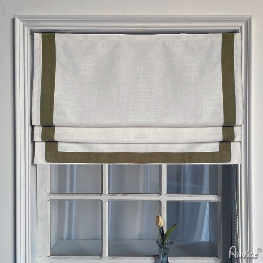 Anvige Home Textile Roman Shade Anvige Flat Roman Shades,Hardware For Installation Included,Window Treatment,Custom Roman Blinds,Style 622