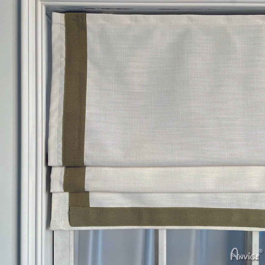 Anvige Home Textile Roman Shade Anvige Flat Roman Shades,Hardware For Installation Included,Window Treatment,Custom Roman Blinds,Style 622