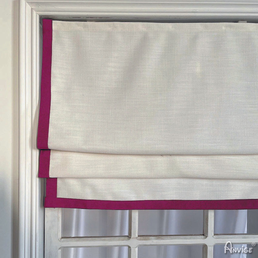 Anvige Home Textile Roman Shade Anvige Flat Roman Shades,Hardware For Installation Included,Window Treatment,Custom Roman Blinds,Style 625