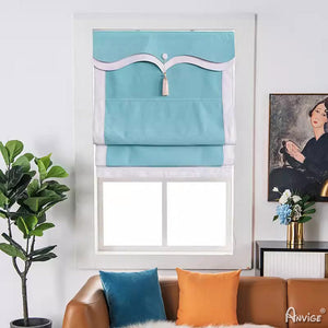 Anvige Home Textile Roman Shade Anvige Flat Roman Shades,Hardware For Installation Included,Window Treatment,Custom Roman Blinds,Style 69