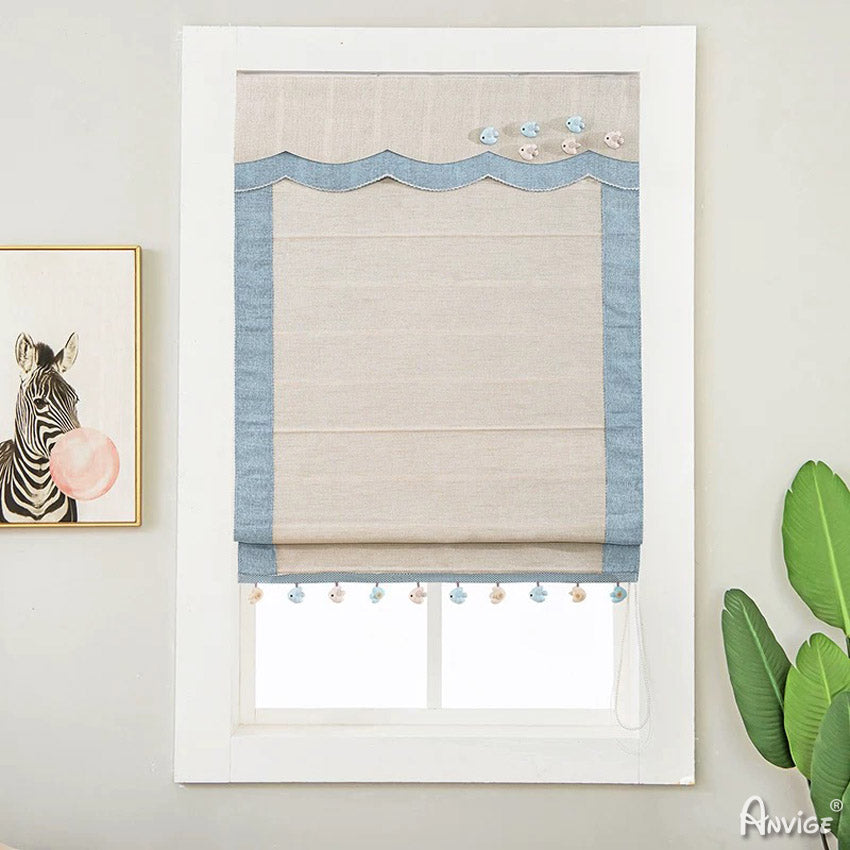 Anvige Home Textile Roman Shade Anvige Flat Roman Shades,Hardware For Installation Included,Window Treatment,Custom Roman Blinds,Style 730 ZY