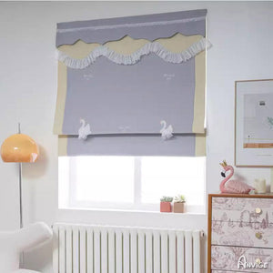 Anvige Home Textile Roman Shade Anvige Flat Roman Shades,Hardware For Installation Included,Window Treatment,Custom Roman Blinds With Heading,Style 01