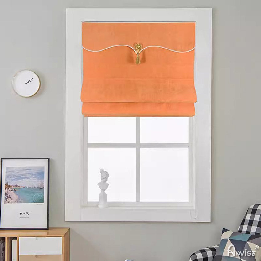 Anvige Home Textile Roman Shade Anvige Flat Roman Shades,Hardware For Installation Included,Window Treatment,Custom Roman Blinds With Heading,Style 30