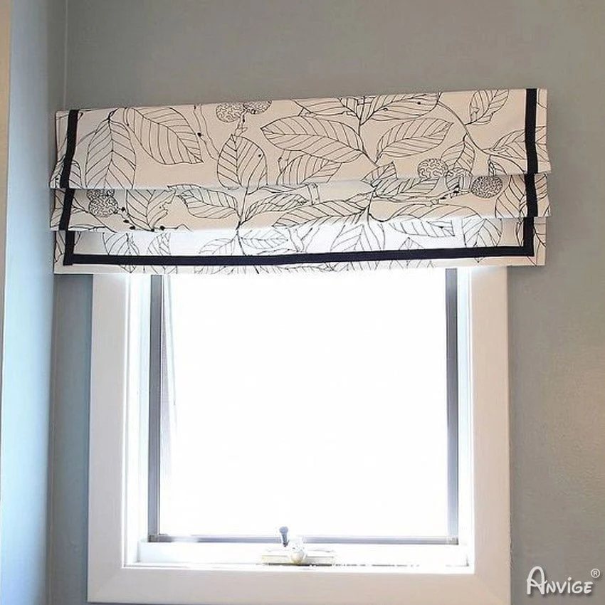 Anvige Flat Roman Shades,Hardware For Installation Included,Window Treatment,Custom Roman Blinds Style 308