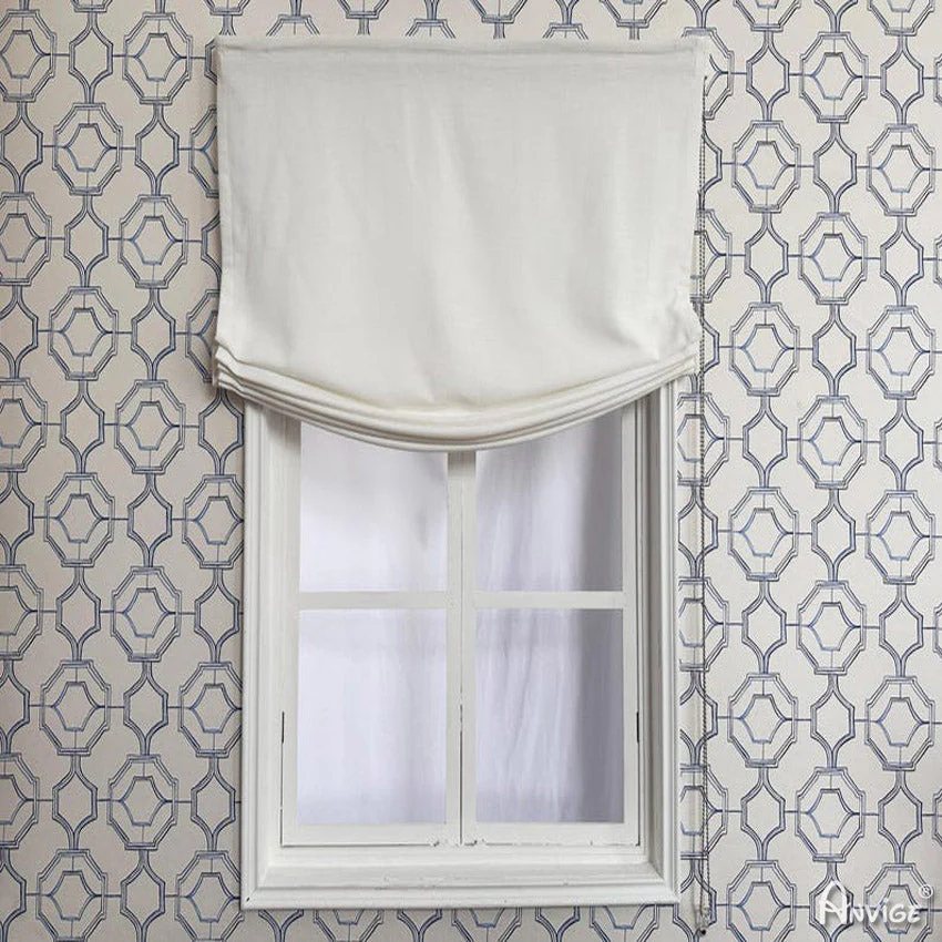 Anvige Relaxed Roman Shades,Hardware For Installation Included,Window Treatment,Custom Roman Blinds Style 328