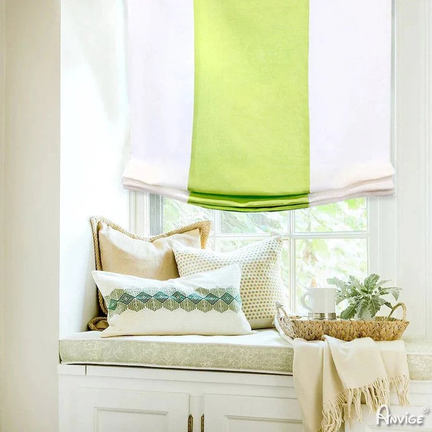 Anvige Relaxed Roman Shades,Hardware For Installation Included,Window Treatment,Custom Roman Blinds Style 319