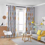 Anvige Home Textile Pastoral Curtain ANVIGE Pastoral Yellow Leaves,Blackout Grommet Window Curtain Blackout Curtains For Living Room,52''Wx63''L,1 Panel