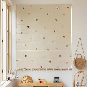 Anvige Flat Roman Shades,Hardware For Installation Included,Window Treatment,Custom Roman Blinds,Little Love Heart Printed Fabric blackout roman shades custom roman shades linen roman shades fabric roman shades custom roman window shades faux roman shade relaxed roman shades affordable roman shades diy roman shades from blinds fabric roman window shades roman shades for bathroom cheap roman shades flat roman shades roman shade valance roman shades with curtains sheer roman shades roman shades bedroom stripe