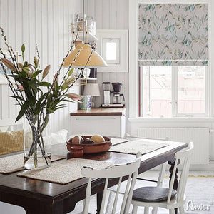 Anvige Flat Roman Shades,Hardware For Installation Included,Window Treatment,Custom Roman Blind,Pastoral Green Leaves blackout roman shades custom roman shades linen roman shades fabric roman shades custom roman window shades faux roman shade relaxed roman shades affordable roman shades diy roman shades from blinds fabric roman window shades roman shades for bathroom cheap roman shades flat roman shades roman shade valance roman shades with curtains sheer roman shades roman shades bedroom striped roman shad