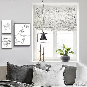 Anvige Flat Roman Shades,Hardware For Installation Included,Window Treatment,Custom Roman Blind,Pastoral White Leaves blackout roman shades custom roman shades linen roman shades fabric roman shades custom roman window shades faux roman shade relaxed roman shades affordable roman shades diy roman shades from blinds fabric roman window shades roman shades for bathroom cheap roman shades flat roman shades roman shade valance roman shades with curtains sheer roman shades roman shades bedroom striped roman shad