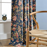 Pastoral Curtain ANVIGE American Pastoral Cotton Linen Flower Printed,Grommet Window Curtain Blackout Curtains For Living Room,52''Wx63''L,1 Panel roman shades roman blinds curtains window treatment window shade window blind customized roman shades curtain drapes curtains for living room