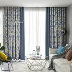 Pastoral Curtain ANVIGE American Pastoral Natural Small Leaves Printed,Grommet Window Curtain Blackout Curtains For Living Room,52''Wx63''L,1 Panel roman shades roman blinds curtains window treatment window shade window blind customized roman shades curtain drapes curtains for living room