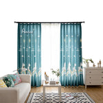 Cartoon Curtain ANVIGE Cartoon Blue Pony Printed,Grommet Window Curtain Blackout Curtains For Living Room,52''Wx63''L,1 Panel roman shades roman blinds curtains window treatment window shade window blind customized roman shades curtain drapes curtains for living room