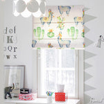 Roman Shade ANVIGE Cartoon Children Animals Printed Customized Roman Shades ,Easy Install Washable Curtains ,Customized Window Curtain Drape, 24"W X 64"H roman shades roman blinds curtains window treatment window shade window blind customized roman shades curtain drapes curtains for living room