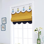 Roman Shade ANVIGE Cartoon Children Room Bear Pattern Customized Roman Shades ,Easy Install Washable Curtains ,Customized Window Curtain Drape, 24"W X 64"H roman shades roman blinds curtains window treatment window shade window blind customized roman shades curtain drapes curtains for living room