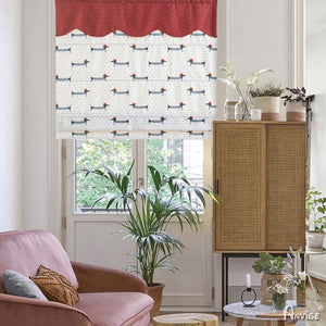 Roman Shade ANVIGE Cartoon Little Dogs Customized Printed Roman Shades ,Easy Install Washable Curtains ,Customized Window Curtain Drape, 24"W X 64"H roman shades roman blinds curtains window treatment window shade window blind customized roman shades curtain drapes curtains for living room