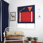 Roman Shade ANVIGE Cartoon Super Boy Printed Customized Fan Roman Shades ,Easy Install Washable Curtains ,Customized Window Curtain Drape, 24"W X 64"H roman shades roman blinds curtains window treatment window shade window blind customized roman shades curtain drapes curtains for living room