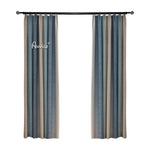 Modern Curtain ANVIGE Cotton Linen Gradient Blue Printed,Grommet Window Curtain Blackout Curtains For Living Room,52''Wx63''L,1 Panel roman shades roman blinds curtains window treatment window shade window blind customized roman shades curtain drapes curtains for living room