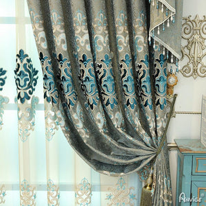 Luxury Curtain ANVIGE Curtains for Windows Drapes European Curtain Customized Valance,Blackout and Sheer Window Curtain With Grommet Top,52''Wx84''L,1 Panel roman shades roman blinds curtains window treatment window shade window blind customized roman shades curtain drapes curtains for living room