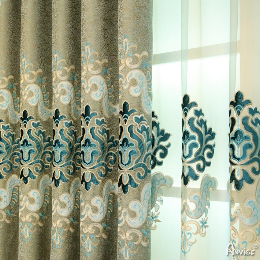 Luxury Curtain ANVIGE Curtains for Windows Drapes European Curtain Customized Valance,Blackout and Sheer Window Curtain With Grommet Top,52''Wx84''L,1 Panel roman shades roman blinds curtains window treatment window shade window blind customized roman shades curtain drapes curtains for living room