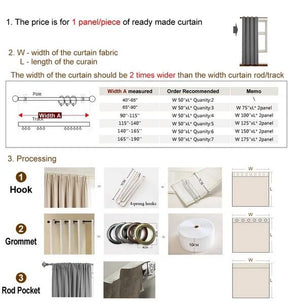 Luxury Curtain ANVIGE Curtains for Windows Drapes European Curtain Customized Valance,Blackout and Sheer Window Curtain With Grommet Top,52''Wx84''L,1 Panel roman shades roman blinds curtains window treatment window shade window blind customized roman shades curtain drapes curtains for living room