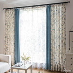 Pastoral Curtain ANVIGE Customized Curtain High Quality Leaves Printed,Grommet Window Curtain Blackout Curtains For Living Room,52''Wx63''L,1 Panel roman shades roman blinds curtains window treatment window shade window blind customized roman shades curtain drapes curtains for living room