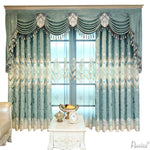 Luxury Curtain ANVIGE European Chenille Jacquard Shade Cloth Curtain Drapes For Living Room Bedroom  Customized Valance,Blackout and Sheer Window Curtain With Grommet Top,52''Wx84''L,1 Panel roman shades roman blinds curtains window treatment window shade window blind customized roman shades curtain drapes curtains for living room