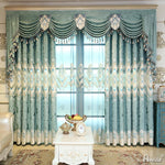 Luxury Curtain ANVIGE European Chenille Jacquard Shade Cloth Curtain Drapes For Living Room Bedroom  Customized Valance,Blackout and Sheer Window Curtain With Grommet Top,52''Wx84''L,1 Panel roman shades roman blinds curtains window treatment window shade window blind customized roman shades curtain drapes curtains for living room