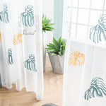 Pastoral Curtain ANVIGE Garden Banana Tree Leaves Printed,Grommet Window Curtain Blackout Curtains For Living Room,52''Wx63''L,1 Panel roman shades roman blinds curtains window treatment window shade window blind customized roman shades curtain drapes curtains for living room