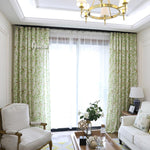 Pastoral Curtain ANVIGE Garden Natural Cotton Linen Bird and Leaves  Printed,Grommet Window Curtain Blackout Curtains For Living Room,52''Wx63''L,1 Panel roman shades roman blinds curtains window treatment window shade window blind customized roman shades curtain drapes curtains for living room