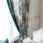 Pastoral Curtain ANVIGE Garden Retro Flowers Cotton Linen Printed,Grommet Window Curtain Blackout Curtains For Living Room,52''Wx63''L,1 Panel roman shades roman blinds curtains window treatment window shade window blind customized roman shades curtain drapes curtains for living room